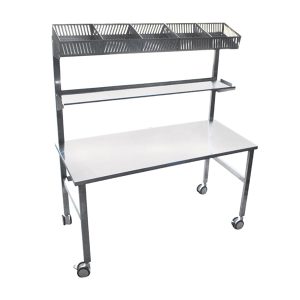 Estação de Trabalho em Aço Inox com Rodízios - LI 1240
