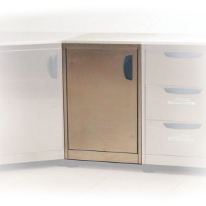 Módulo Baixo em Aço Inox com Porta - OI 1800