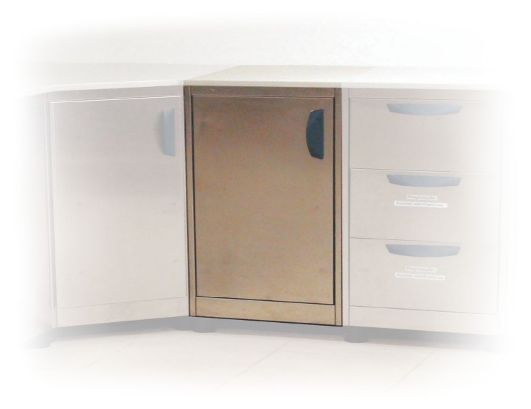 Módulo Baixo em Aço Inox com Porta - OI 1800