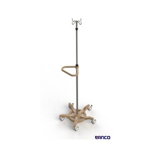 Suporte de Soro com apoio para mobilidade do paciente com Regulagem de Altura - SU 0520